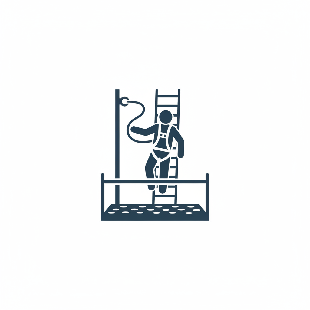 Icon representing working at heights and access training